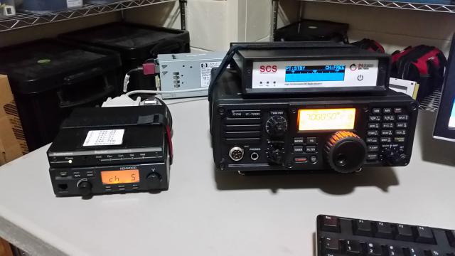 VHF and HF radios and modems