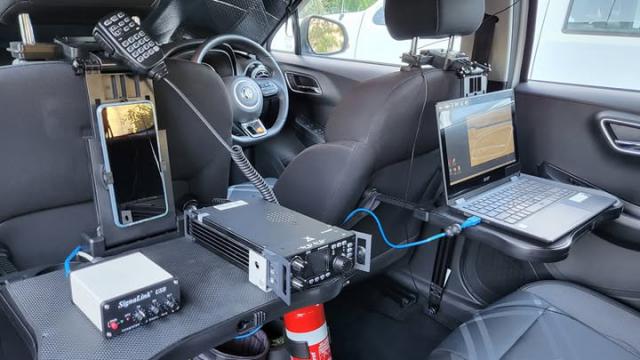 Xiegu G90 transceiver, SignaLink USB interface, Winlink portable using mobile phone WiFi hotspot