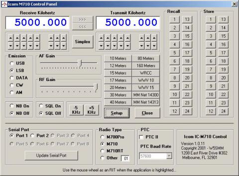 ICOM Marine Radio Control Program | Winlink Global Radio Email